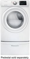 Samsung - 7.5 Cu. Ft. Stackable Electric Dryer with Sensor Dry - White - Alternate Views