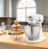 KitchenAid - Classic Series 4.5 Quart Tilt-Head Stand Mixer - K45SSWH - White - Alternate Views