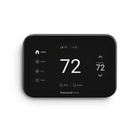 Honeywell Home - X8S Smart Thermostat with Video Doorbell Compatibility, and IAQ Control - Black - Alternate Views