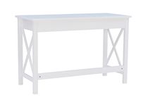 Linon Home Décor - Delevan Solid Wood Laptop Desk With Drawer - Antique White - Alternate Views