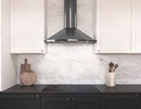 Zephyr - 30 inches - Convertible - Wall Range Hood - Black Stainless Steel - Alternate Views