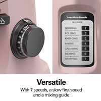 Hamilton Beach - 300 Watt 7 Speed Stand Mixer - Pink - Alternate Views