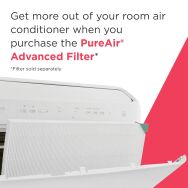 Frigidaire - 12,000 BTU 550 Sq. Ft. Smart Inverter Window Air Conditioner - White - Alternate Views