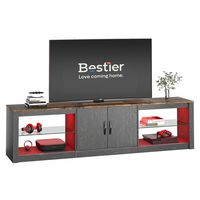 Bestier LED Entertainment Center for Living Rooms Fits TVs up to 75 Inches - Black - Alternate Views