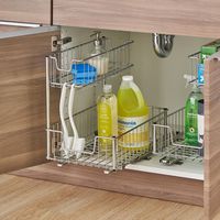 TRINITY | Sliding Undersink Organizer | Chrome - Chrome - Alternate Views