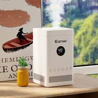 Costway 3.5L/0.925Gal Quiet Top Fill Air Humidifier w/ 3-Level Mist Timer Sleep Mode for Bedroom ... - Alternate Views