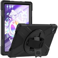 SaharaCase - Protection Hand Strap Series Case for Lenovo Tab M10 Plus (3rd Gen) - Black - Alternate Views