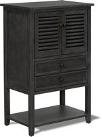 Finch - Webster 2-Drawer and 2-Door Storage Cabinet - Dark Gray - Alternate Views