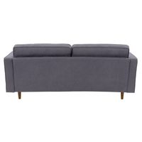 CorLiving - Mulberry 3-Seat Fabric Upholstered Modern Sofa - Gray - Alternate Views