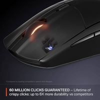 SteelSeries - Rival 3 Gen 2 Wireless Optical Gaming Mouse with Ultra-fast clicks - Wireless - Black - Alternate Views