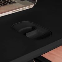 True Seating - Ergonomic 5-Level Height Adjustable Sit-to-Stand Laptop or Monitor Riser - Black - Alternate Views