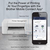 Brother - INKvestment Tank MFC-J1205W Wireless All-in-One Inkjet Printer with up to 1-Year of Ink... - Alternate Views