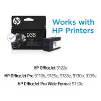 HP - 936 Standard Capacity Ink Cartridge - Black - Alternate Views