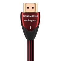 AudioQuest - Cinnamon 48 16.4' 4K-8K-10K 48Gbps HDMI Cable - Red on Black - Alternate Views
