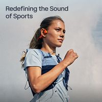Shokz - OpenRun Pro 2 Wireless Bone Conduction Open-Ear Bluetooth Sports Headphones - Orange - Alternate Views