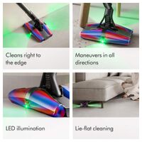 Dyson - PencilVac Fluffycones Cordless Vacuum - Black/Black - Alternate Views