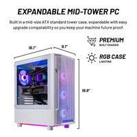 Skytech Gaming - Archangel 4 Gaming Desktop - AMD Ryzen 5 7600X - 32GB Memory - NVIDIA RTX 3060 -... - Alternate Views