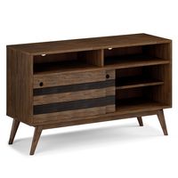 Simpli Home - Clarkson SOLID ACACIA WOOD 54 inch Wide Mid Century TV Media Stand in Rustic Natura... - Alternate Views