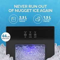 NewAir - 44lb. Nugget Countertop Ice Maker with Self-Cleaning Function and Refillable Water Tank ... - Alternate Views