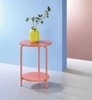 OSP Home Furnishings - Elgin Accent Table - Coral - Alternate Views