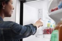 Amana - 24.5 Cu. Ft. Side-by-Side Refrigerator with Water and Ice Dispenser - Stainless steel - Alternate Views