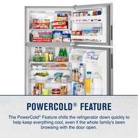 Maytag - 20.5 Cu. Ft. Top-Freezer Refrigerator - Fingerprint Resistant - Stainless Steel - Alternate Views