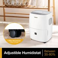 Whirlpool - 50 Pint Dehumidifier with Pump - White - Alternate Views