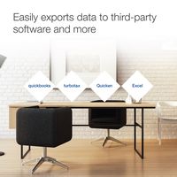 Epson - RapidReceipt RR-400W Wireless Duplex Compact Desktop Receipt and Document Scanner - White - Alternate Views