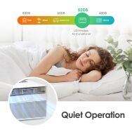 LG - 6,000 BTU Window Air Conditioner with Remote, 115V - White - Alternate Views