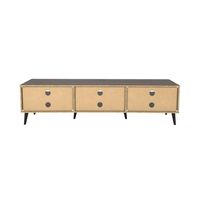 CorLiving - Cole Collection TV Stand with Open Cabinets for Most TVs up to 85