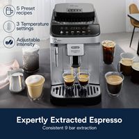 De'Longhi - Magnifica Evo Espresso Machine with Milk Frother for Hot and Iced Lattes, Coffee and ... - Alternate Views