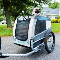 Lectric eBikes - Waterproof Foldable Pet Trailer with Quick-Release Wheels - Gray - Alternate Views