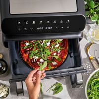 bella PRO - 10.5-qt. Touchscreen 5-in-1 Indoor Grill & Air Fryer - Stainless Steel - Alternate Views
