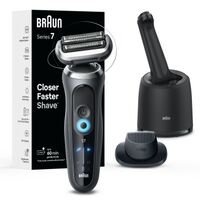 Braun - Series 7 Wet/Dry Electric Shaver with Smart Center - Gray - Alternate Views
