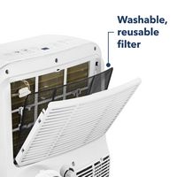 Insignia™ - 250 Sq. Ft. 6,000 BTU Portable Air Conditioner - White - Alternate Views