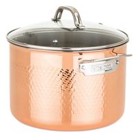 Viking - 3-Ply Hammered 10 Piece Cookware Set - Copper - Alternate Views