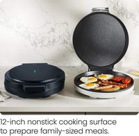 Chefman - Everything Maker 12” Countertop Electric Pizza Oven - Black - Alternate Views