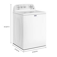 Maytag - 3.8 Cu. Ft. Top Load Washer with Deep Fill Option - White - Alternate Views