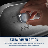 Maytag - 4.8 Cu. Ft. High Efficiency Top Load Washer with Steam and Extra Power Button - White - Alternate Views