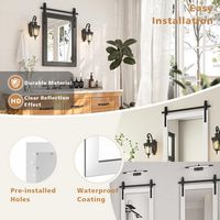 LOVMOR - Rectangle Framed Wall Bathroom Vanity Mirror Accent Mirror - 40