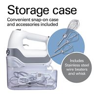 Hamilton Beach - Professional 5-Speed Hand Mixer - White - Alternate Views