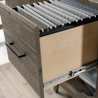 Sauder - Summit Station L-Desk - Pebble Pine - Alternate Views