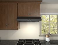 Zephyr - 30 inches - Externally Vented - Under cabinet Range Hood - Black Stainless Steel - Alternate Views