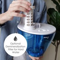 CRANE - 1 Gal. Ultrasonic Cool Mist Humidifier - Blue/White - Alternate Views