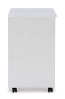 Linon Home Décor - Monte Wide Six-Drawer Rolling Storage Cart - Whitewash - Alternate Views