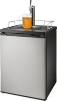 Insignia™ - 5.6 Cu. Ft. 1-Tap Beverage Cooler Kegerator - Stainless steel - Alternate Views