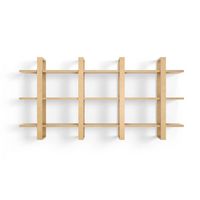 Burrow - Index Hardwood 6-Shelf Bookshelf - Oak - Alternate Views