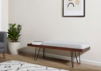 Burrow - Carta Hardwood Bench - Walnut - Alternate Views