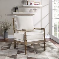OSP Home Furnishings - Fletcher Spindle Chair - Linen - Alternate Views