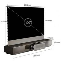 AWOL Vision - AS-C100 Projector Station Only, Integrated TV Stand Cabinet for AWOL UST Projector ... - Alternate Views